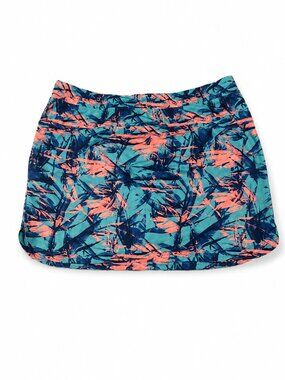 Slazenger Golf Skort Women's XL Tropical Print Built In Shorts Athletic Stretch